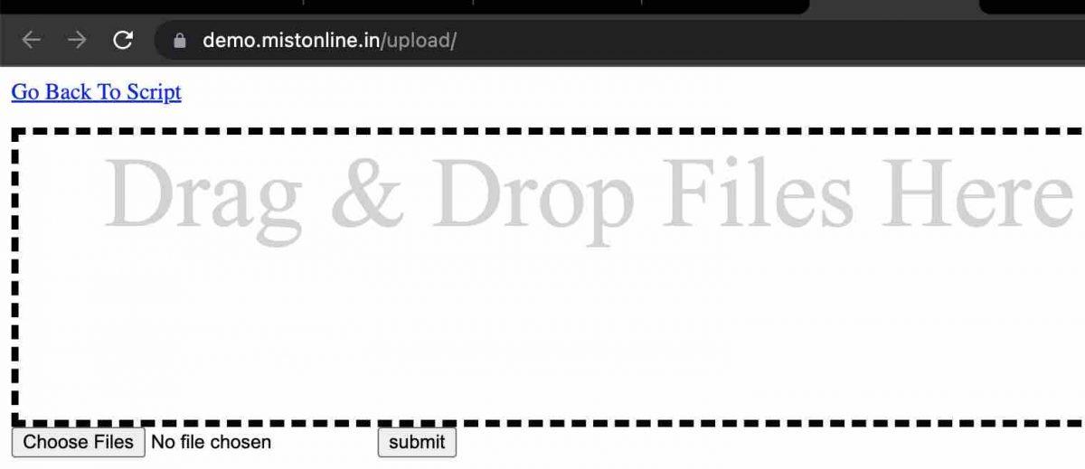 How to Drag And Drop Multiple Files Upload Using PHP jQuery – DevOps ...