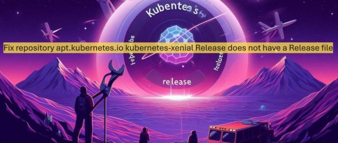 fix repository apt.kubernetes.io release does not have a release file