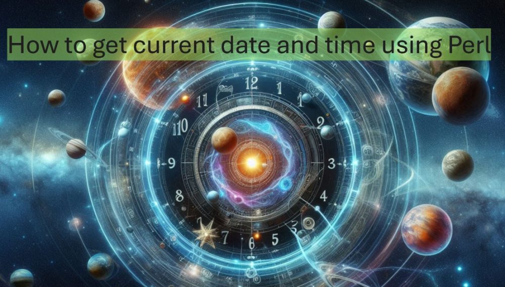 get current date time using perl