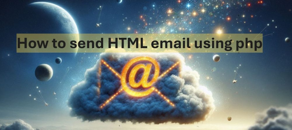 how to send html email using php